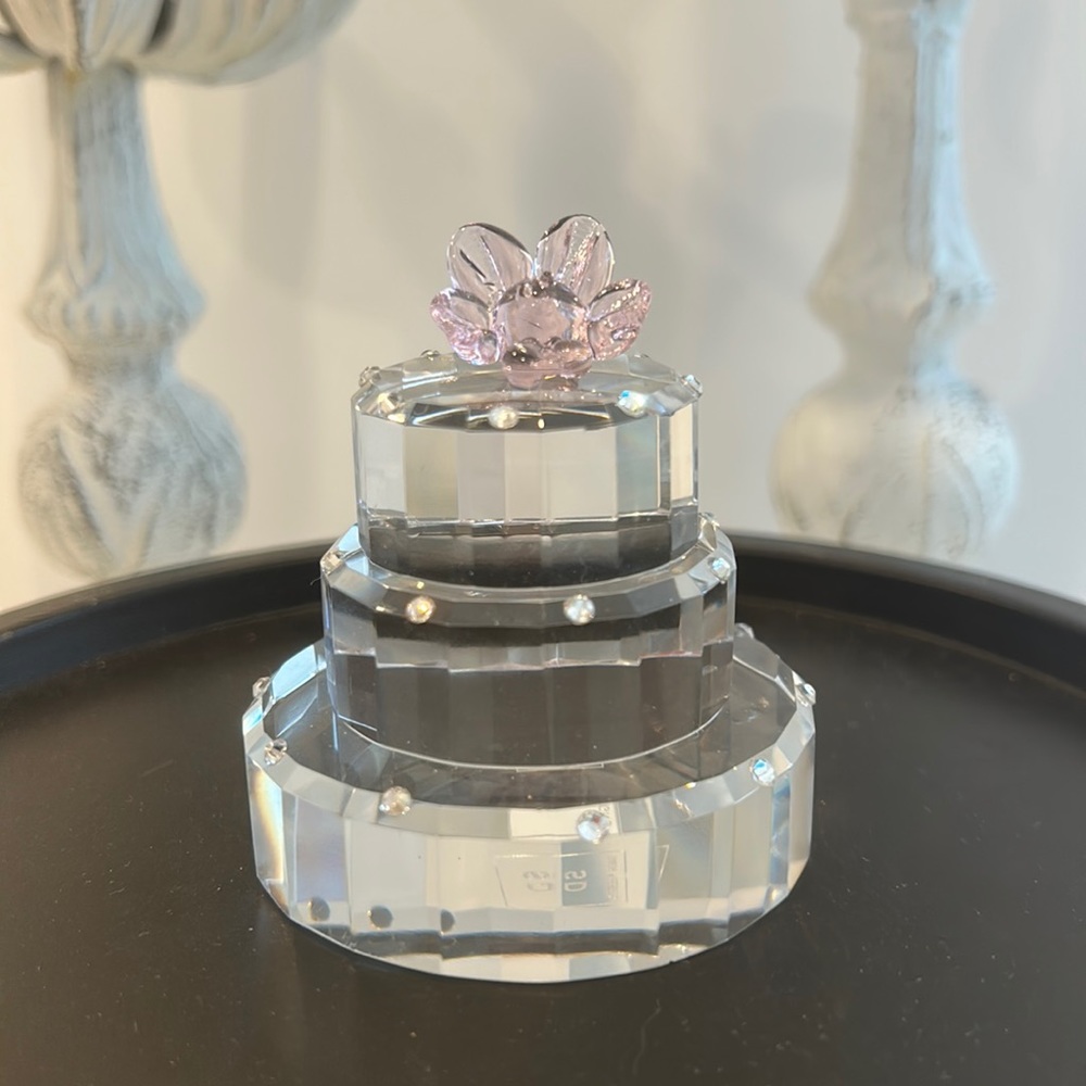 Three tier crystal cake by Simon designs